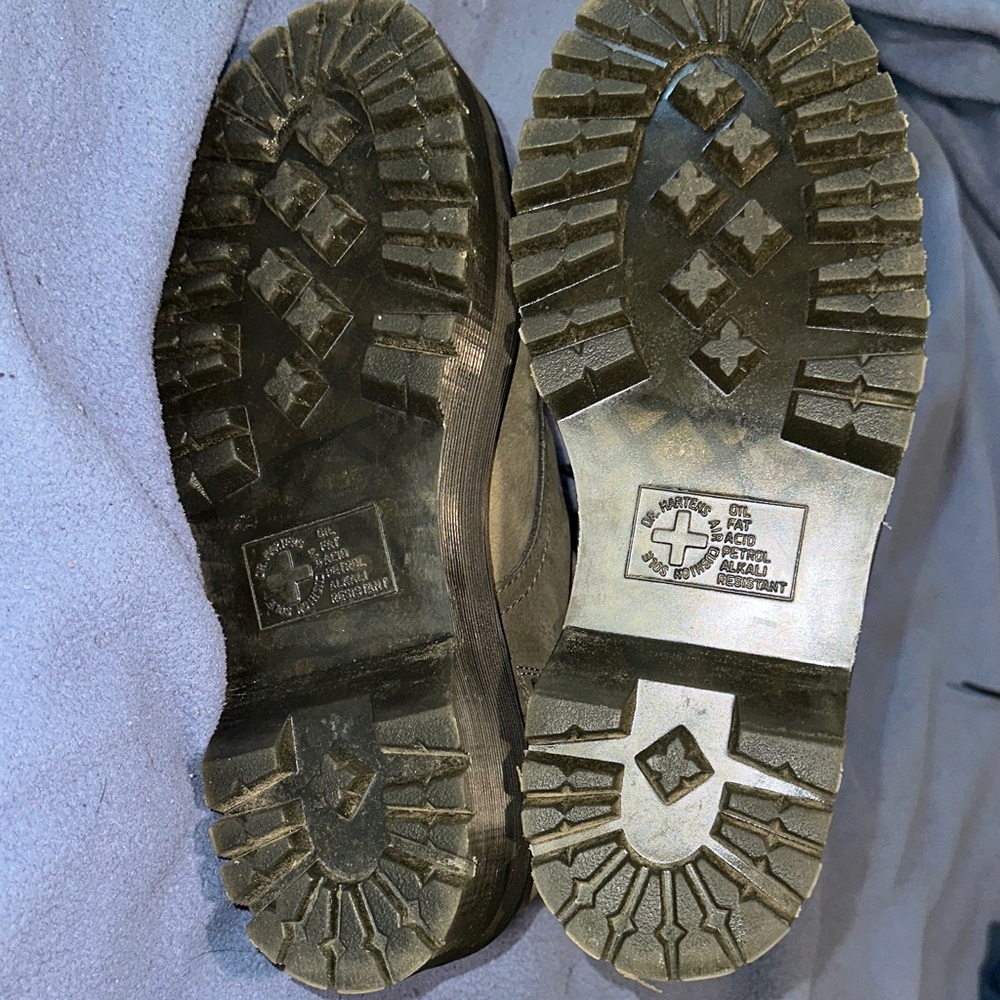 Dr. Martens Stone Gray Jadon Zip Combat Boots - Picture 3 of 5